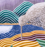 Original art for sale at UGallery.com | Kiwis at Night by Javier Ortas | $1,950 | watercolor painting | 19.68' h x 27.55' w | thumbnail 4