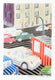Original art for sale at UGallery.com | Traffic Next to a Traffic Light by Javier Ortas | $1,800 | watercolor painting | 27.55' h x 19.68' w | thumbnail 1