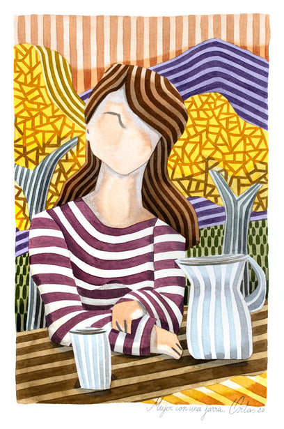 Woman with a Jug by Javier Ortas | Artwork Main Image