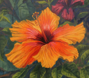 Hibiscus Explosion by Jay Jensen |   Closeup View of Artwork 