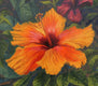 Original art for sale at UGallery.com | Hibiscus Explosion by Jay Jensen | $3,050 | oil painting | 36' h x 24' w | thumbnail 4