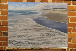 Original art for sale at UGallery.com | Ocracoke Surf by Jay Jensen | $1,650 | oil painting | 18' h x 24' w | photo 3