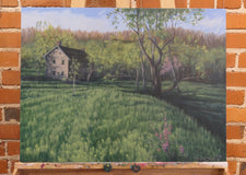 Original art for sale at UGallery.com | The Qually House in Spring by Jay Jensen | $1,650 | oil painting | 18' h x 24' w | thumbnail 3