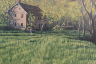 The Qually House in Spring by Jay Jensen |   Closeup View of Artwork 