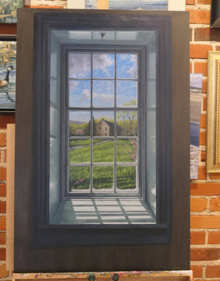 Original art for sale at UGallery.com | View of the Qually House by Jay Jensen | $2,750 | oil painting | 36' h x 24' w | photo 3