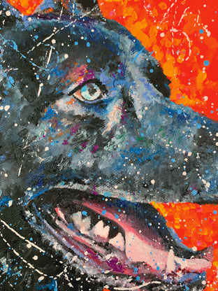 Original art for sale at UGallery.com | Pop Dog II by Jeff Fleming | $525 | mixed media artwork | 12' h x 16' w | photo 4