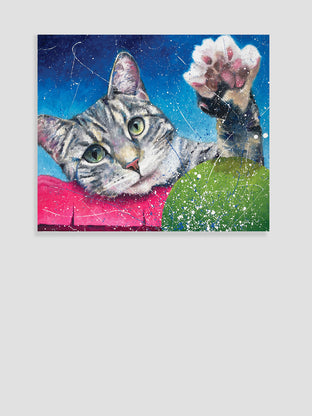 Catcher by Jeff Fleming |  Side View of Artwork 