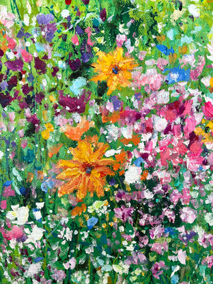 Original art for sale at UGallery.com | Chanel's Garden by Jeff Fleming | $600 | oil painting | 20' h x 20' w | photo 4