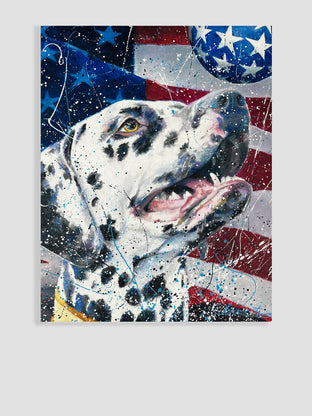 Original art for sale at UGallery.com | Dogmocracy ll by Jeff Fleming | $600 | oil painting | 20' h x 16' w | photo 3