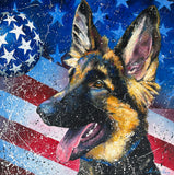 Original art for sale at UGallery.com | Dogmocracy by Jeff Fleming | $800 | oil painting | 24' h x 24' w | thumbnail 1