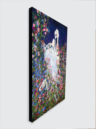 Original art for sale at UGallery.com | Feline Good by Jeff Fleming | $875 | oil painting | 36' h x 24' w | photo 2