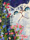 Original art for sale at UGallery.com | Feline Good by Jeff Fleming | $875 | oil painting | 36' h x 24' w | thumbnail 4