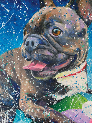 Original art for sale at UGallery.com | Huggaball by Jeff Fleming | $600 | oil painting | 24' h x 24' w | photo 4
