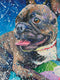 Original art for sale at UGallery.com | Huggaball by Jeff Fleming | $600 | oil painting | 24' h x 24' w | thumbnail 4