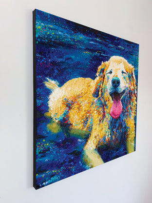 Lazy Dog Day by Jeff Fleming |  Side View of Artwork 