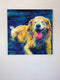 Original art for sale at UGallery.com | Lazy Dog Day by Jeff Fleming | $2,300 | oil painting | 36' h x 36' w | thumbnail 4