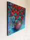 Original art for sale at UGallery.com | Red Vibrations by Jeff Fleming | $2,300 | oil painting | 36' h x 36' w | thumbnail 2
