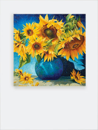 Original art for sale at UGallery.com | Sunshine in Bloom ll by Jeff Fleming | $2,300 | oil painting | 36' h x 36' w | photo 3