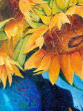 Original art for sale at UGallery.com | Sunshine in Bloom ll by Jeff Fleming | $2,300 | oil painting | 36' h x 36' w | thumbnail 4