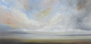 Original art for sale at UGallery.com | Long Way Home by Jenn Williamson | $2,250 | oil painting | 24' h x 48' w | photo 1