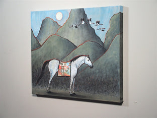 Original art for sale at UGallery.com | And So the Journey Begins by Jennifer Ross | $950 | mixed media artwork | 20' h x 24' w | photo 3