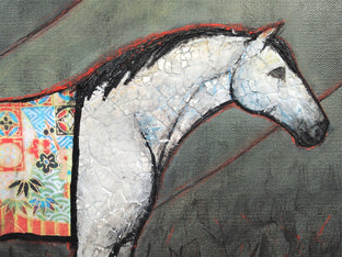 Original art for sale at UGallery.com | And So the Journey Begins by Jennifer Ross | $950 | mixed media artwork | 20' h x 24' w | photo 4