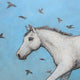 Original art for sale at UGallery.com | Kintsugi Horse - The Flying Lesson by Jennifer Ross | $1,600 | mixed media artwork | 30' h x 28' w | thumbnail 4