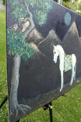 Kintsugi Horse-Your Mountain Is Waiting by Jennifer Ross |  Side View of Artwork 