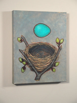 Original art for sale at UGallery.com | Old Growth, New Beginnings by Jennifer Ross | $475 | mixed media artwork | 14' h x 11' w | photo 3