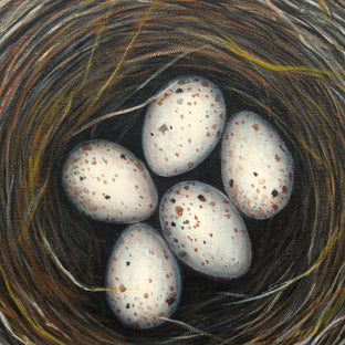Original art for sale at UGallery.com | Anna's Nest - A Light Unto Ourselves by Jennifer Ross | $1,150 | oil painting | 20' h x 20' w | photo 4