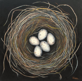 Original art for sale at UGallery.com | Anna's Nest - A Light Unto Ourselves by Jennifer Ross | $1,150 | oil painting | 20' h x 20' w | photo 1