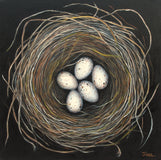 Original art for sale at UGallery.com | Anna's Nest - A Light Unto Ourselves by Jennifer Ross | $1,150 | oil painting | 20' h x 20' w | thumbnail 1