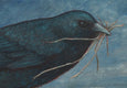 Original art for sale at UGallery.com | Where Shall I Build My Nest? by Jennifer Ross | $650 | oil painting | 10' h x 20' w | thumbnail 4