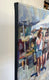 Original art for sale at UGallery.com | French Market by Jerry Salinas | $825 | oil painting | 12' h x 24' w | thumbnail 2
