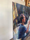 Original art for sale at UGallery.com | Good Book by Jerry Salinas | $850 | oil painting | 18' h x 18' w | thumbnail 2