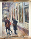 Original art for sale at UGallery.com | Lunch at the Louvre by Jerry Salinas | $850 | oil painting | 20' h x 16' w | thumbnail 3
