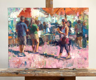 Original art for sale at UGallery.com | Saturday by Jerry Salinas | $575 | oil painting | 12' h x 16' w | photo 3