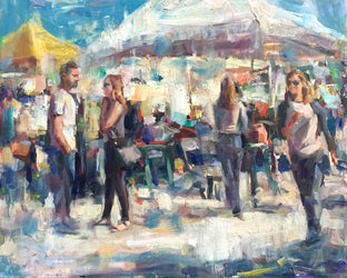 Original art for sale at UGallery.com | Should We Buy It? by Jerry Salinas | $850 | oil painting | 16' h x 20' w | photo 1