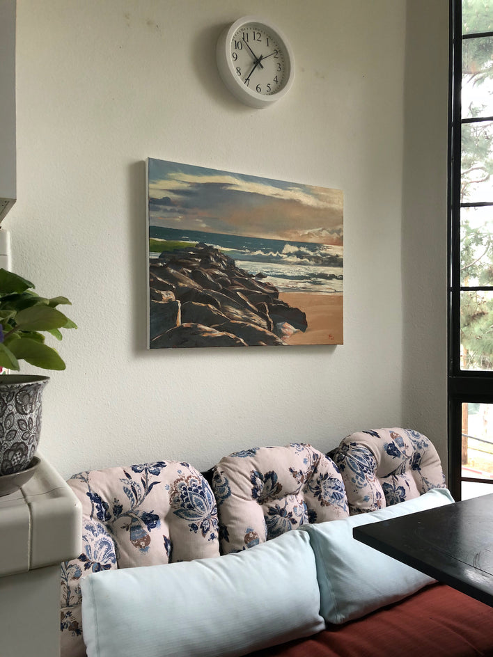 Approaching Storm by Jesse Aldana |  Closeup View of Artwork 