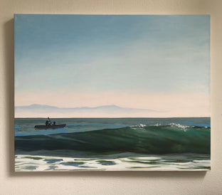 Original art for sale at UGallery.com | Big Blue by Jesse Aldana | $1,375 | oil painting | 24' h x 30' w | photo 3