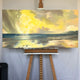 Original art for sale at UGallery.com | Cloudy Afternoon by Jesse Aldana | $2,400 | oil painting | 24' h x 48' w | thumbnail 3