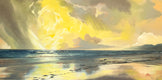 Original art for sale at UGallery.com | Cloudy Afternoon by Jesse Aldana | $2,400 | oil painting | 24' h x 48' w | thumbnail 1