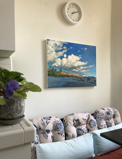 Evening over Palisades Park by Jesse Aldana |  Context View of Artwork 