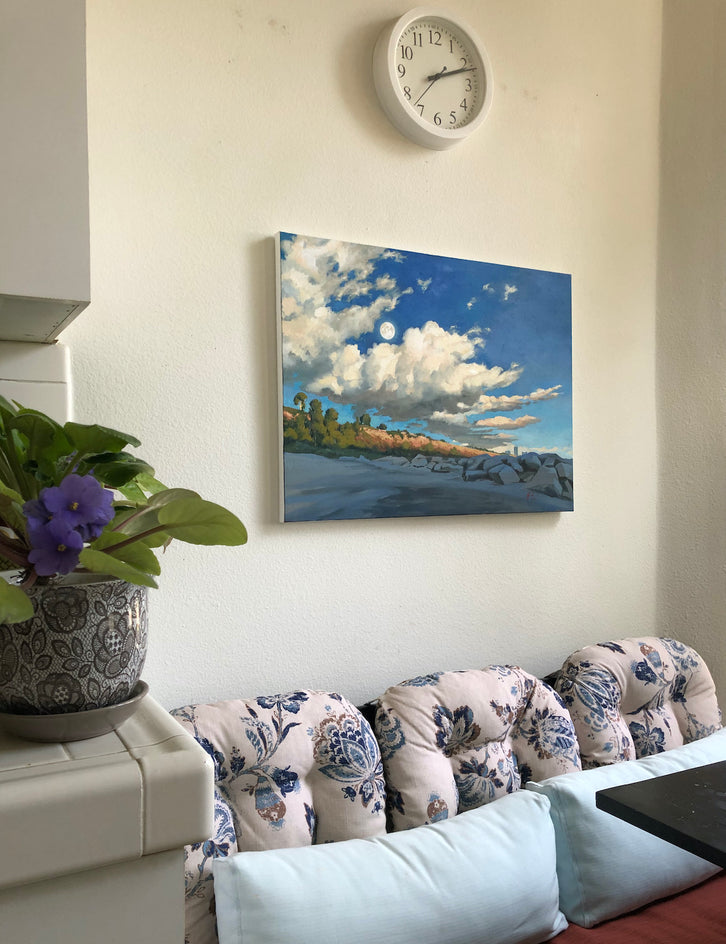 Evening over Palisades Park by Jesse Aldana |  Context View of Artwork 