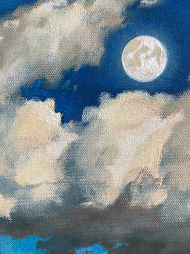 Evening over Palisades Park by Jesse Aldana |   Closeup View of Artwork 