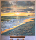 Original art for sale at UGallery.com | Glitter by Jesse Aldana | $5,200 | oil painting | 48' h x 48' w | thumbnail 4