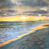 Original art for sale at UGallery.com | Glitter by Jesse Aldana | $5,200 | oil painting | 48' h x 48' w | thumbnail 1