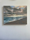 Original art for sale at UGallery.com | Last Wave by Jesse Aldana | $725 | oil painting | 16' h x 20' w | thumbnail 3