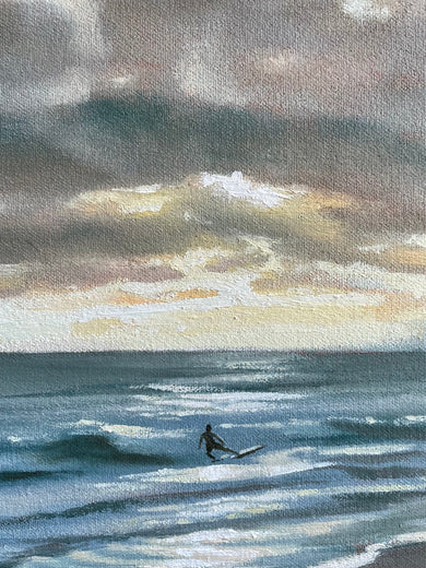 Last Wave by Jesse Aldana |   Closeup View of Artwork 