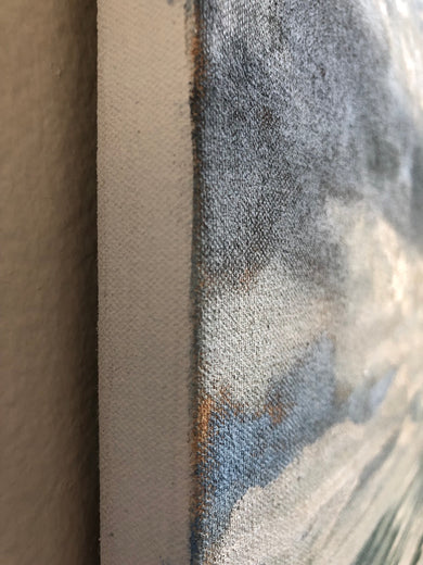 Making Tracks by Jesse Aldana |  Side View of Artwork 